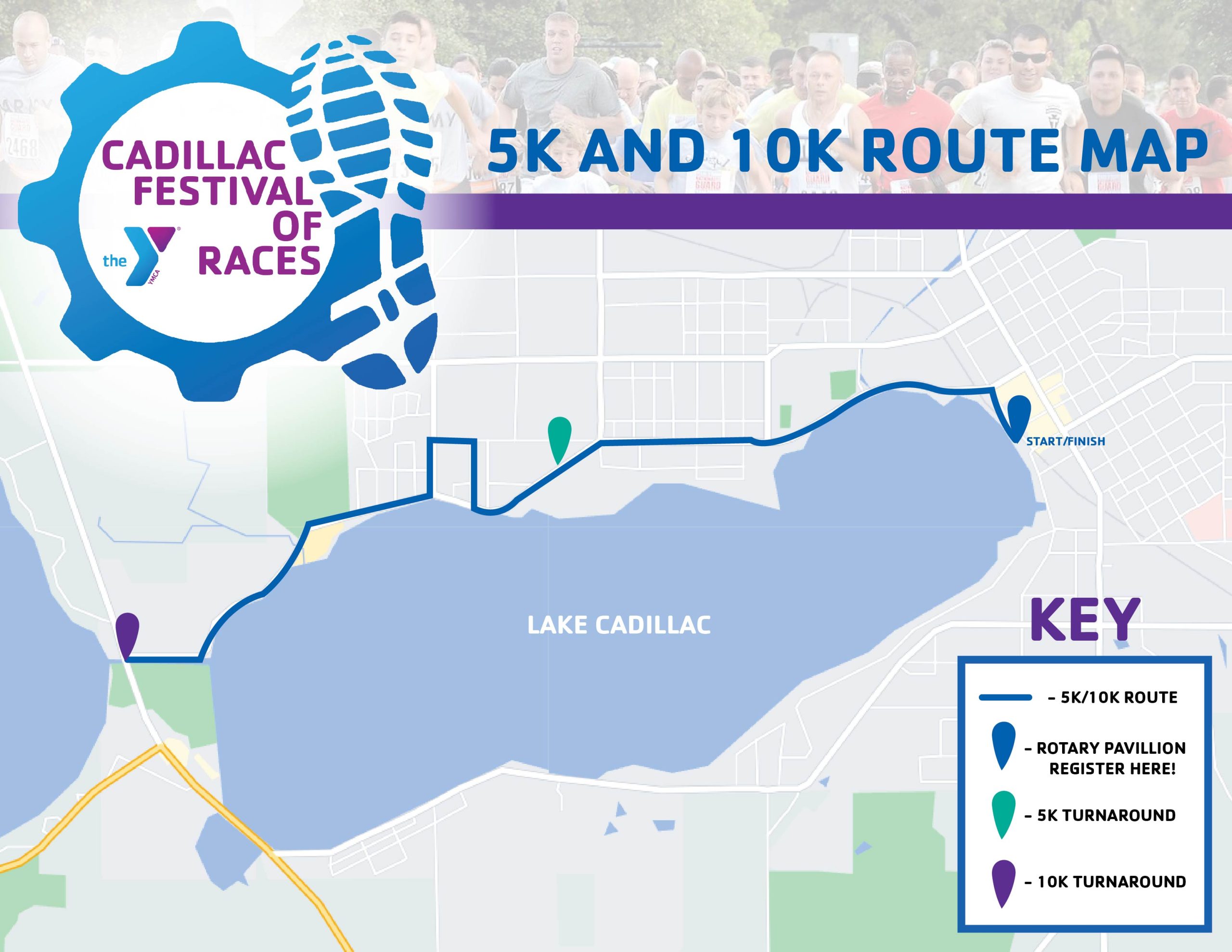 5K 10K Route Map
