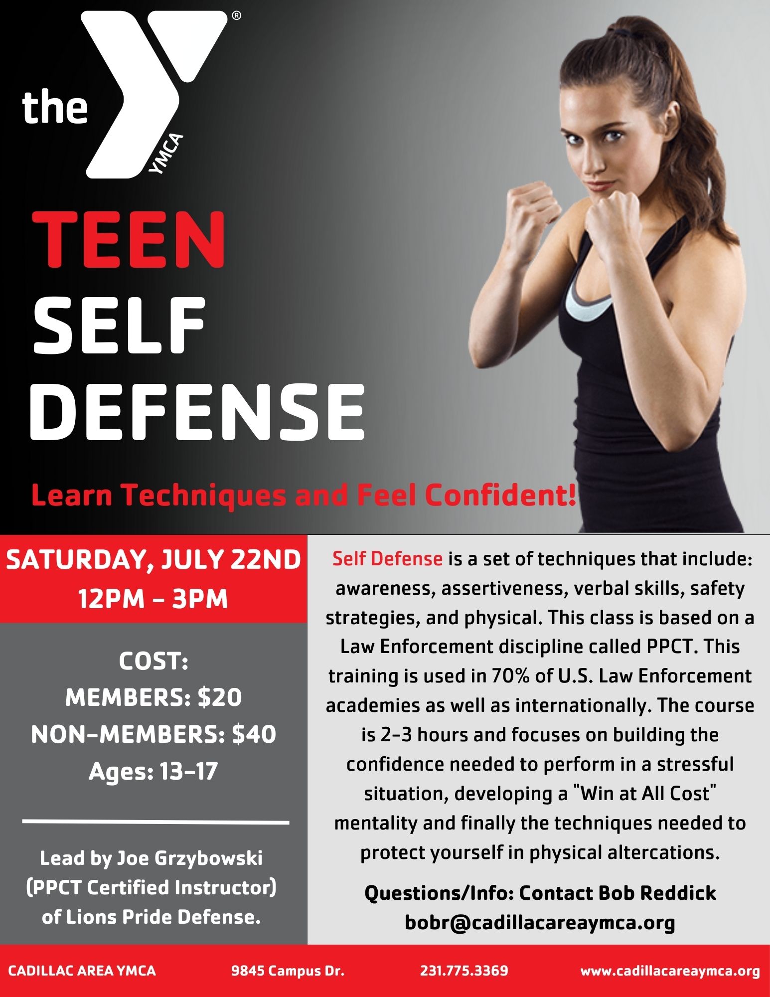Self Defense Cadillac Area YMCA