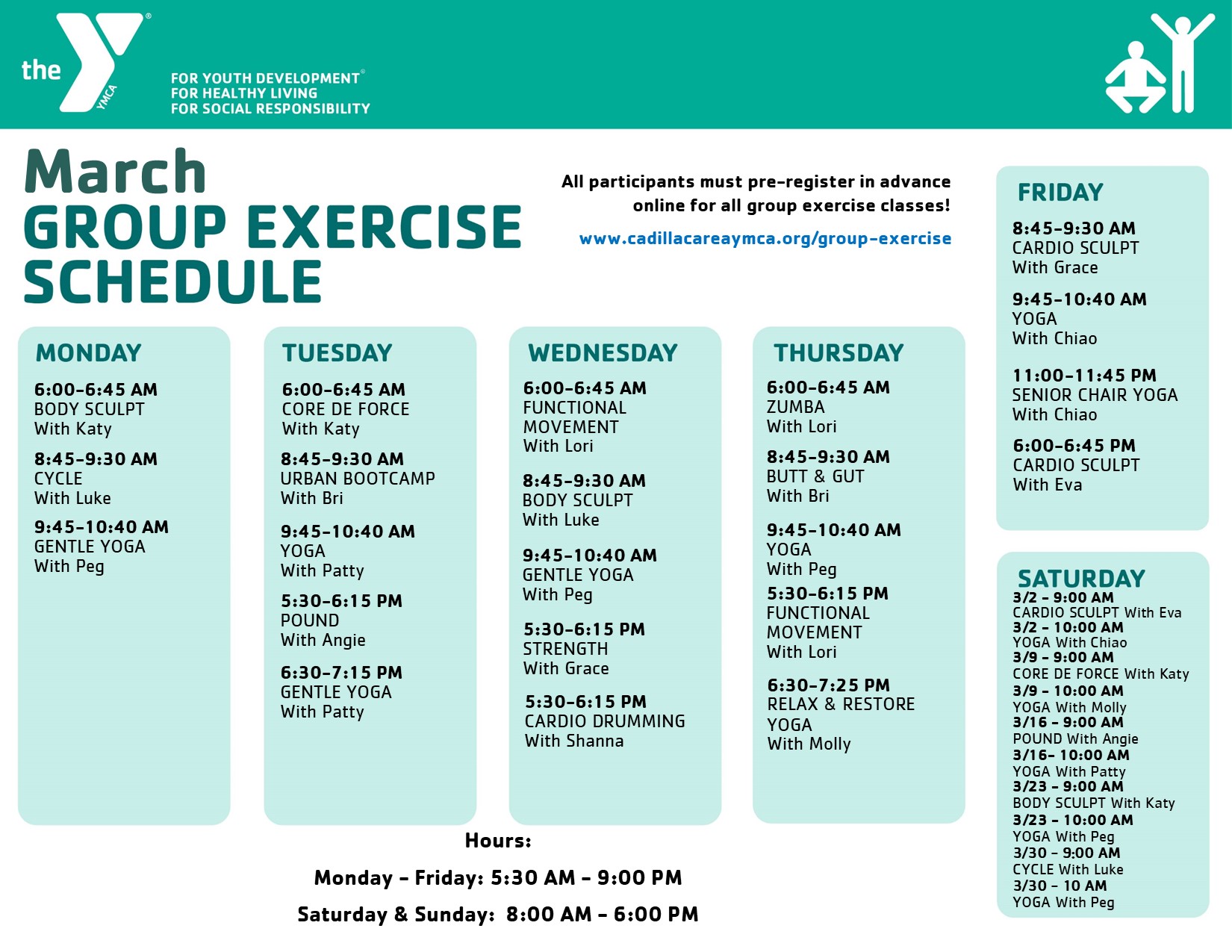 Group Exercise - Cadillac Area YMCA