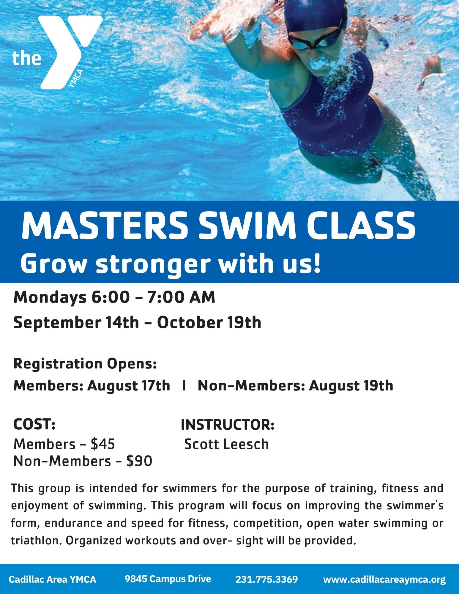 Masters Swim - Fall 1 2026