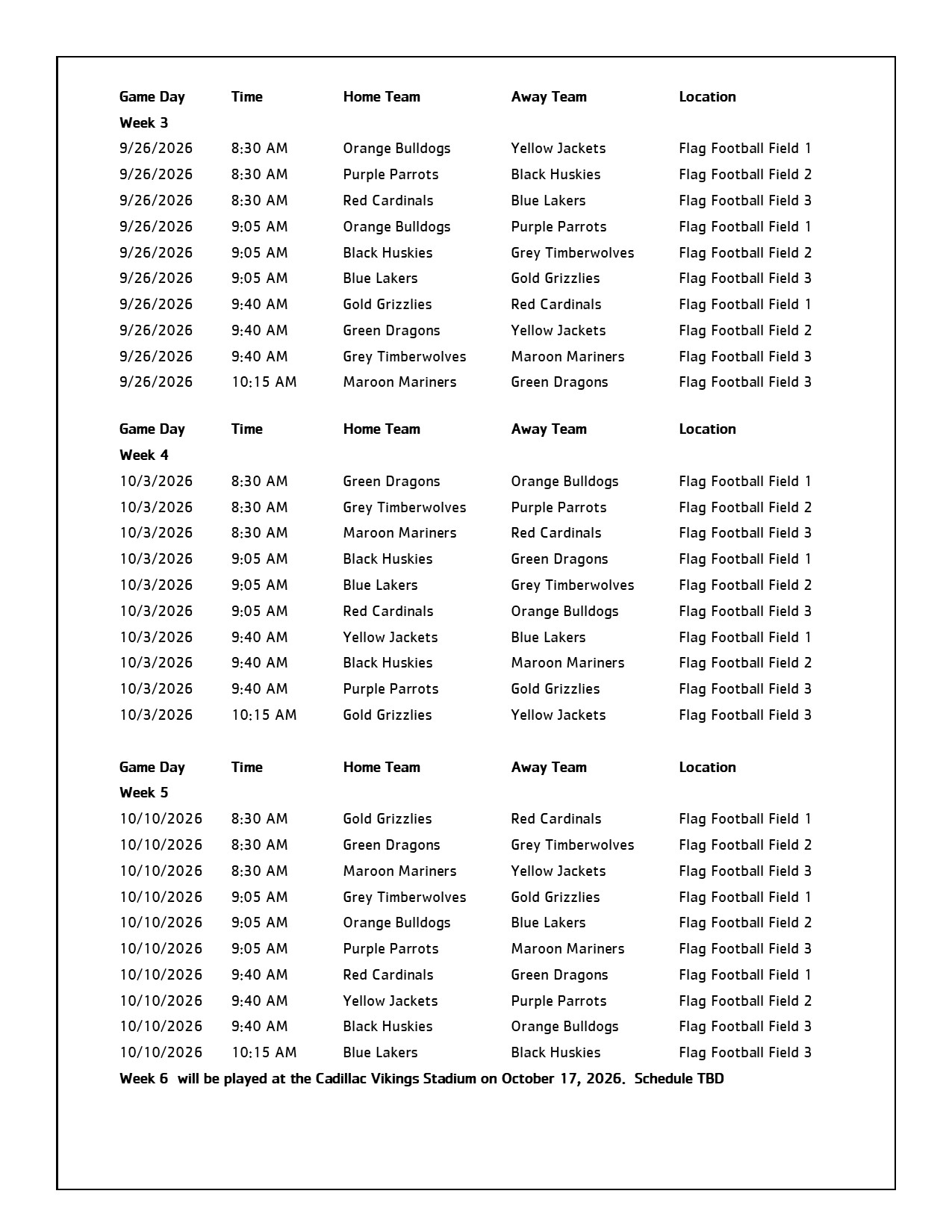 6 to 8 page 2 schedule